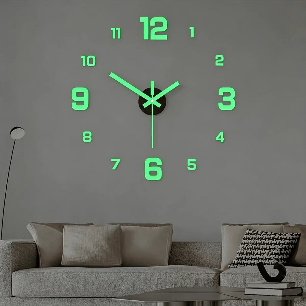 Minimalist Glow In The Dark Wall Clock