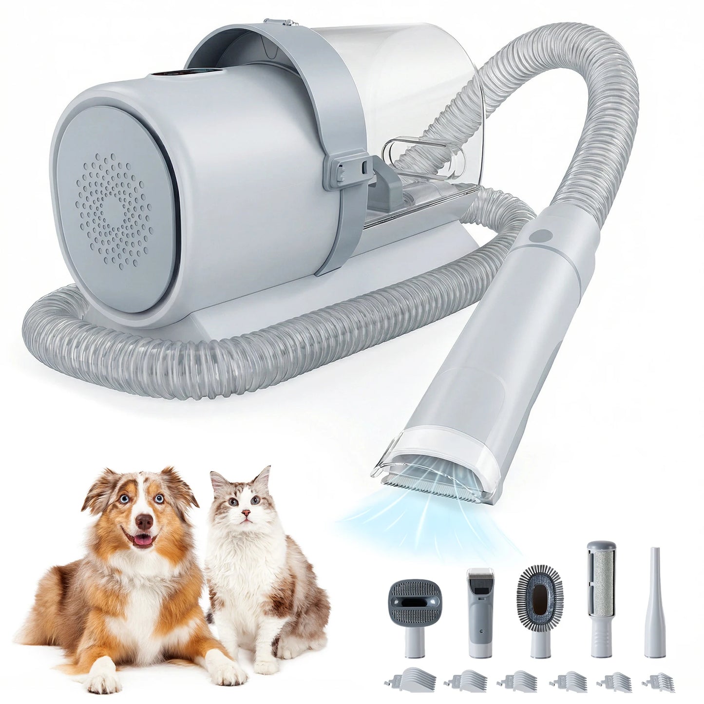 Professional Pet Grooming Vacuum With Clipper Kit