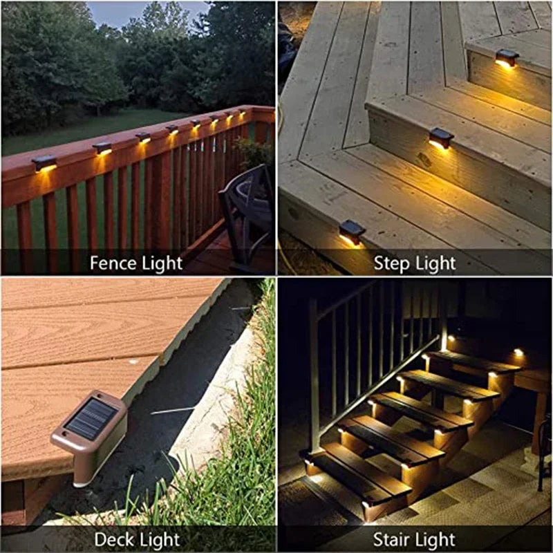 XIWANGFIRE Solar LED Step Lamp Outdoor Path Light