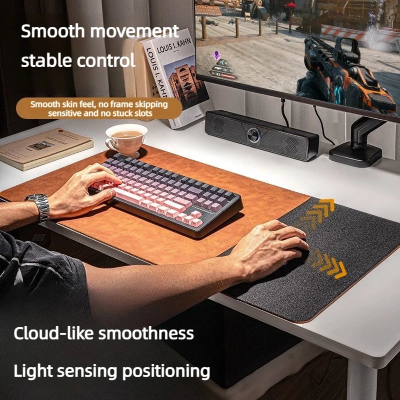 Xummen Double Sided Waterproof Leather Desk Mat
