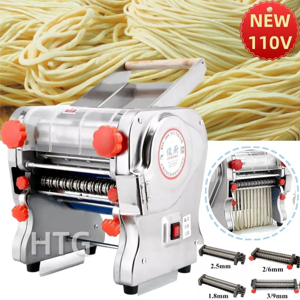 Stainless Steel Electric Pasta Maker And Noodle Machine