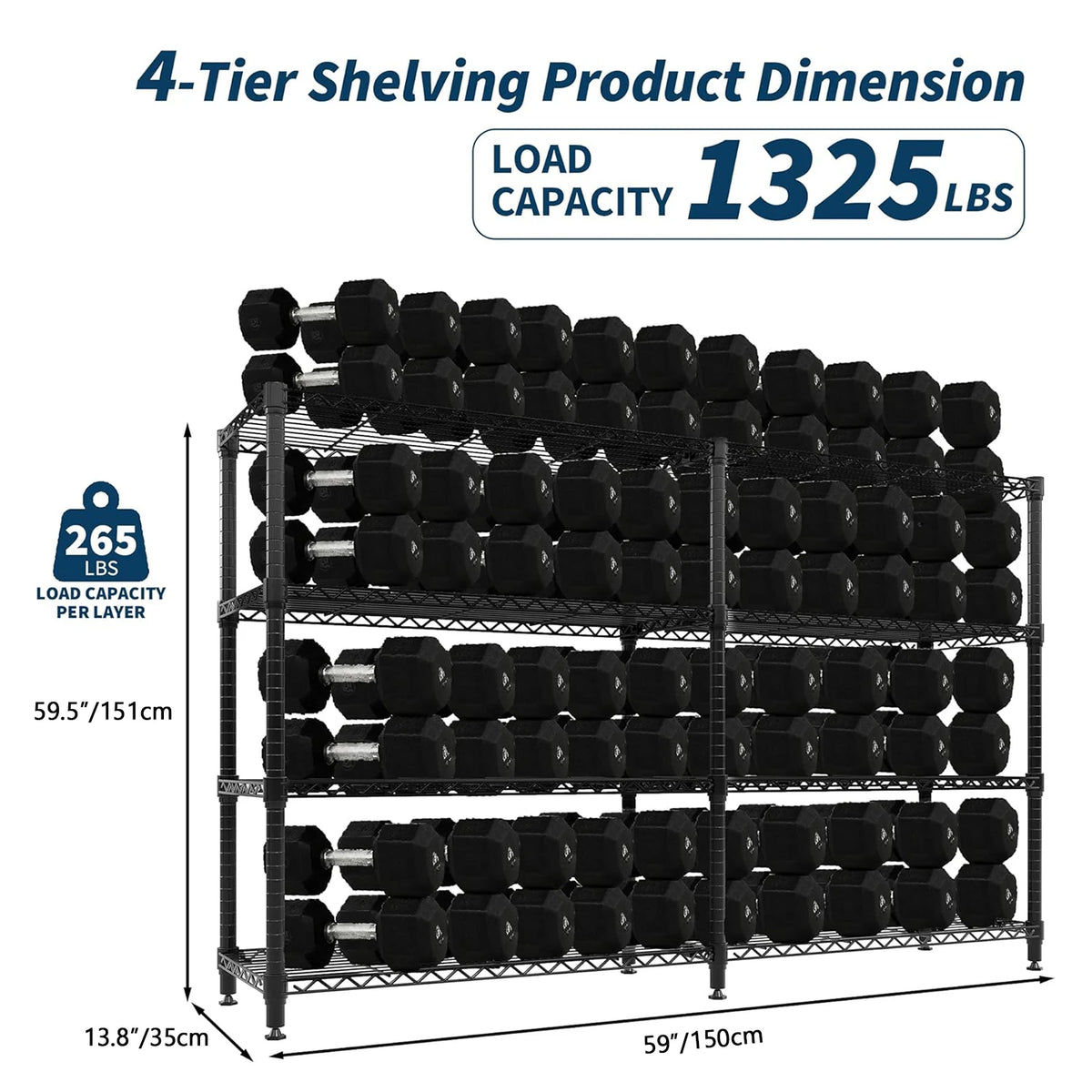 TWISTER CK Adjustable Metal Storage Shelving Unit