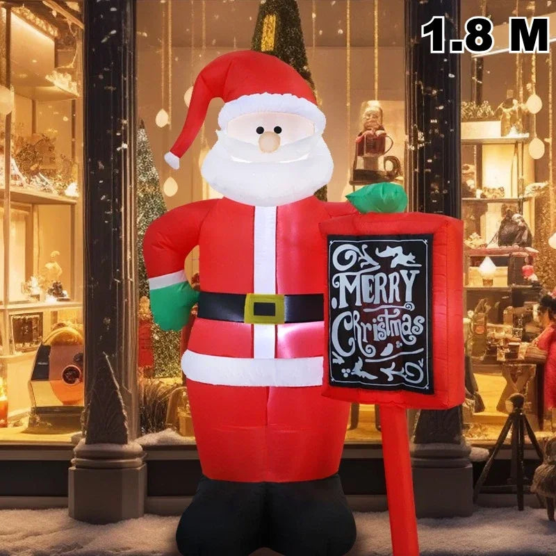 AlliLit LED Christmas Gingerbread Man Inflatable Decor