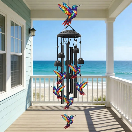 Hummingbird Aluminum Wind Chime for Garden Outdoor Decor