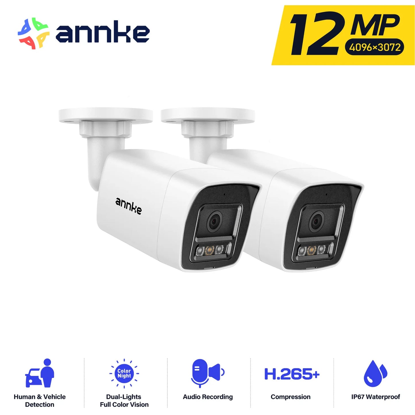 Annke 12MP POE Outdoor Security Camera