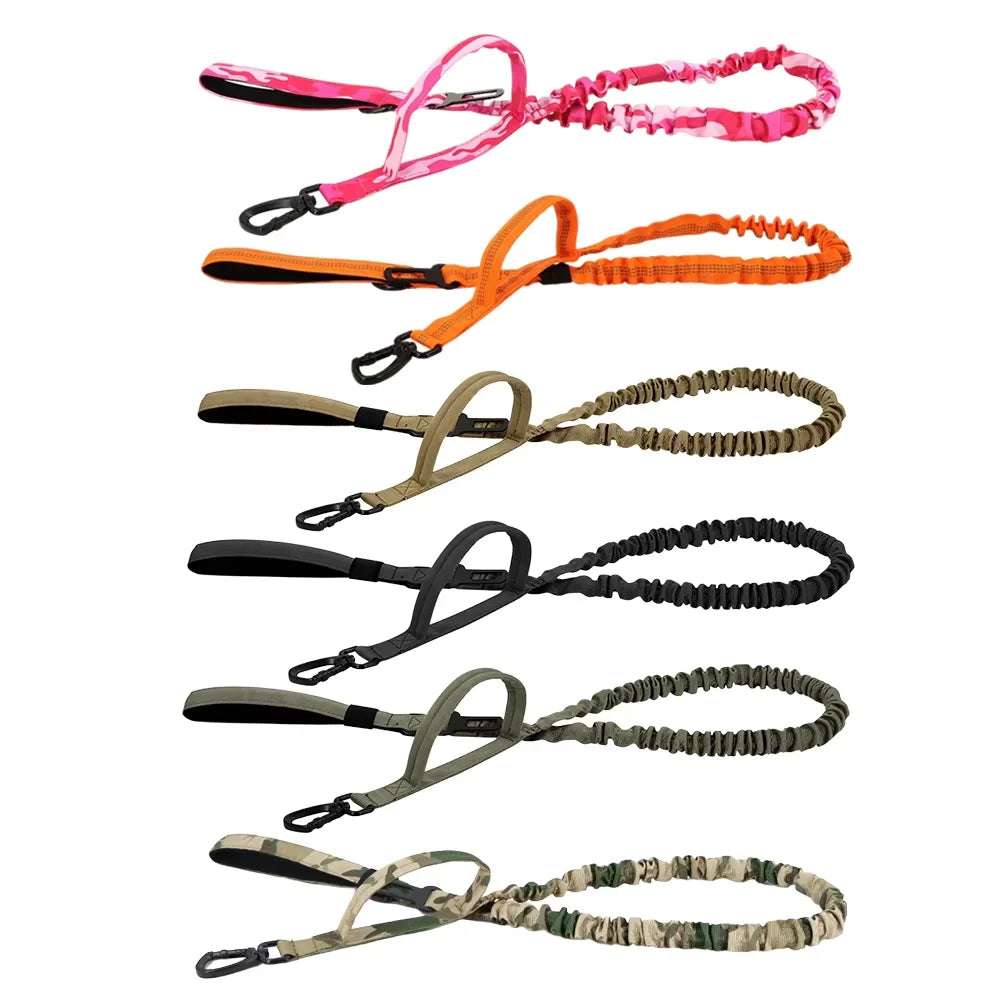 Military Tactical Dog Leash With Dual Handles