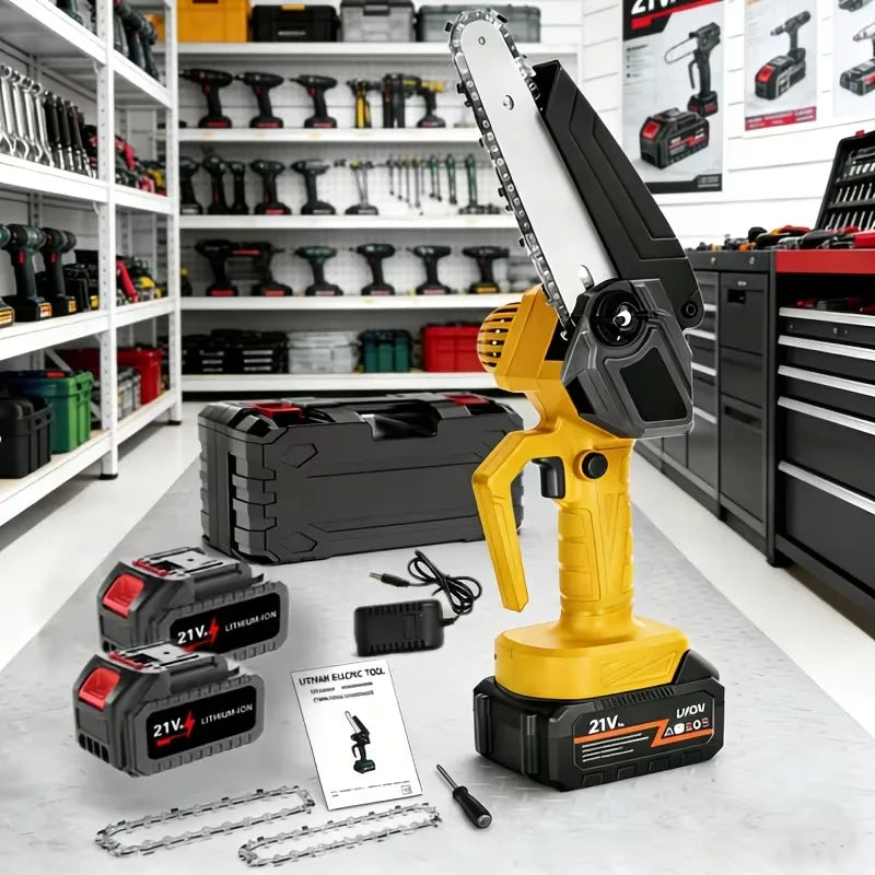 ZAWRT Cordless Chainsaw With Safety Lock