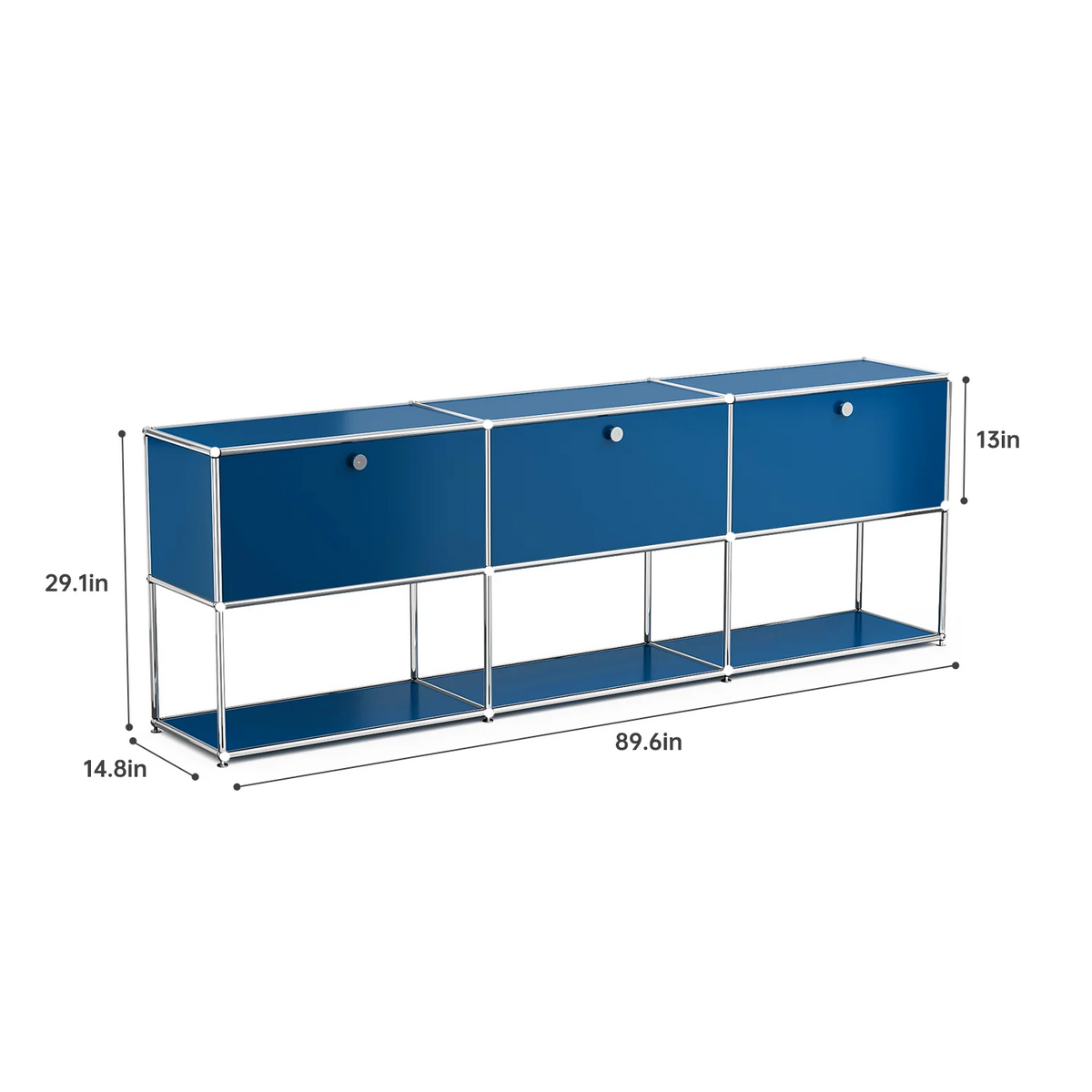 Modern Stainless Steel Storage Cabinet TV Stand