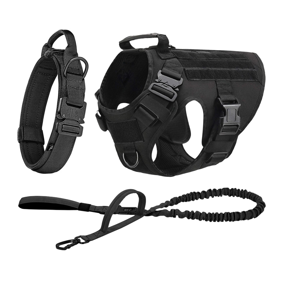 Tactical Dog Harness With Molle Pouches