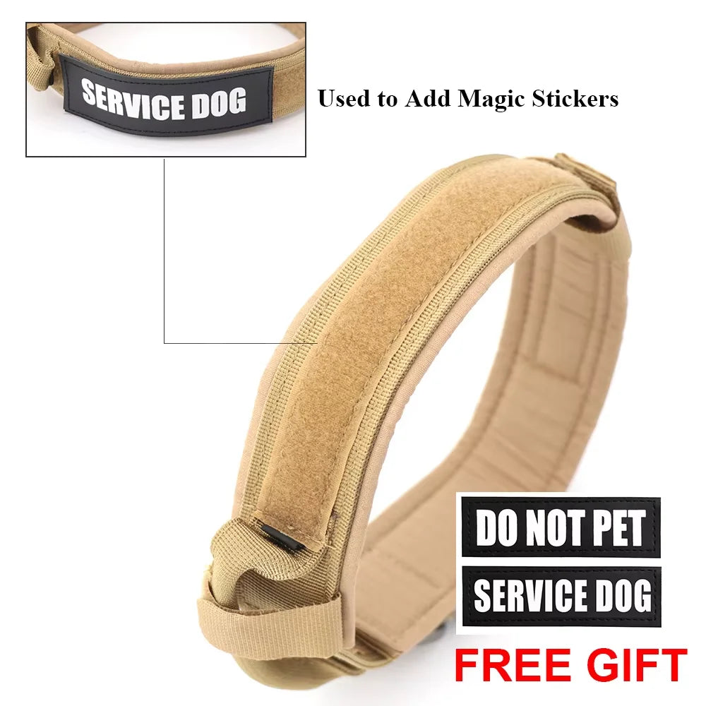 Adjustable Tactical Dog Training Collar With Leash Set