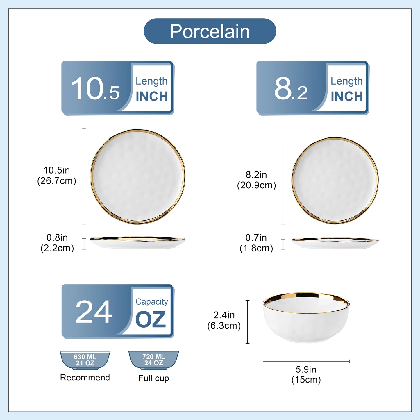 Malacasa Ceramic Dinnerware Set