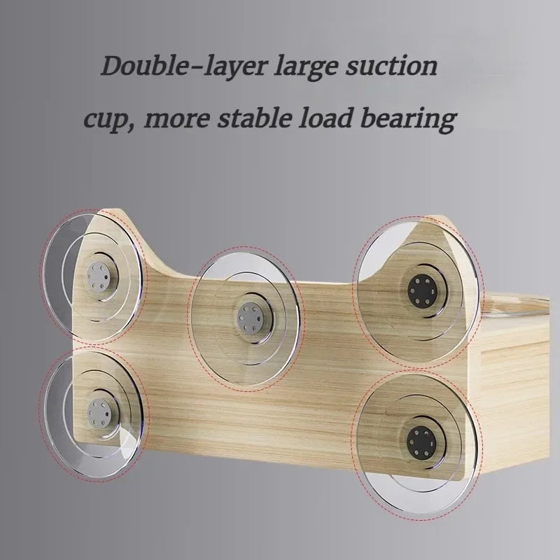 SMVP Wooden Suction Cup Cat Nest Wall Scratcher