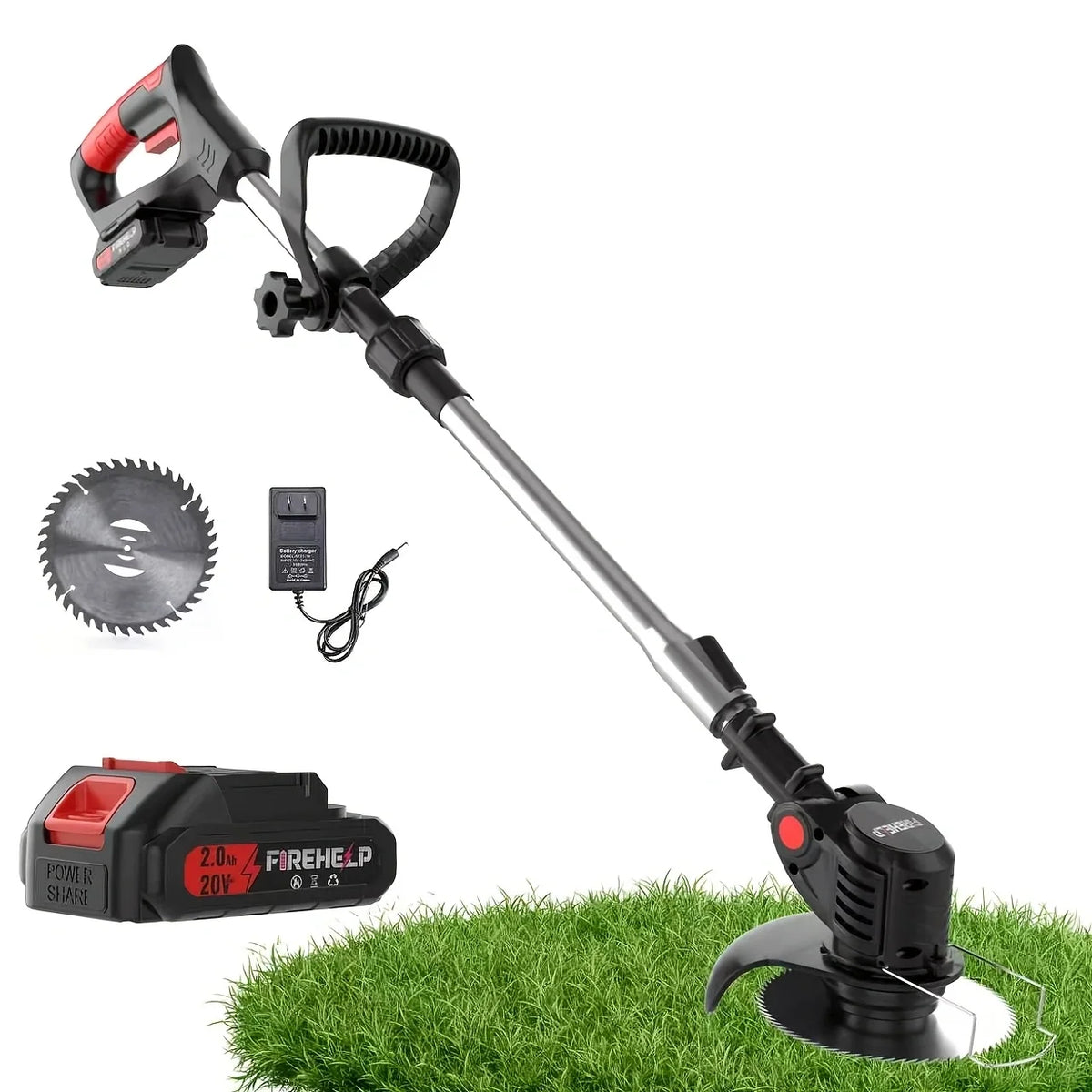 Firehelp Cordless Lawn Mower And Weed Trimmer