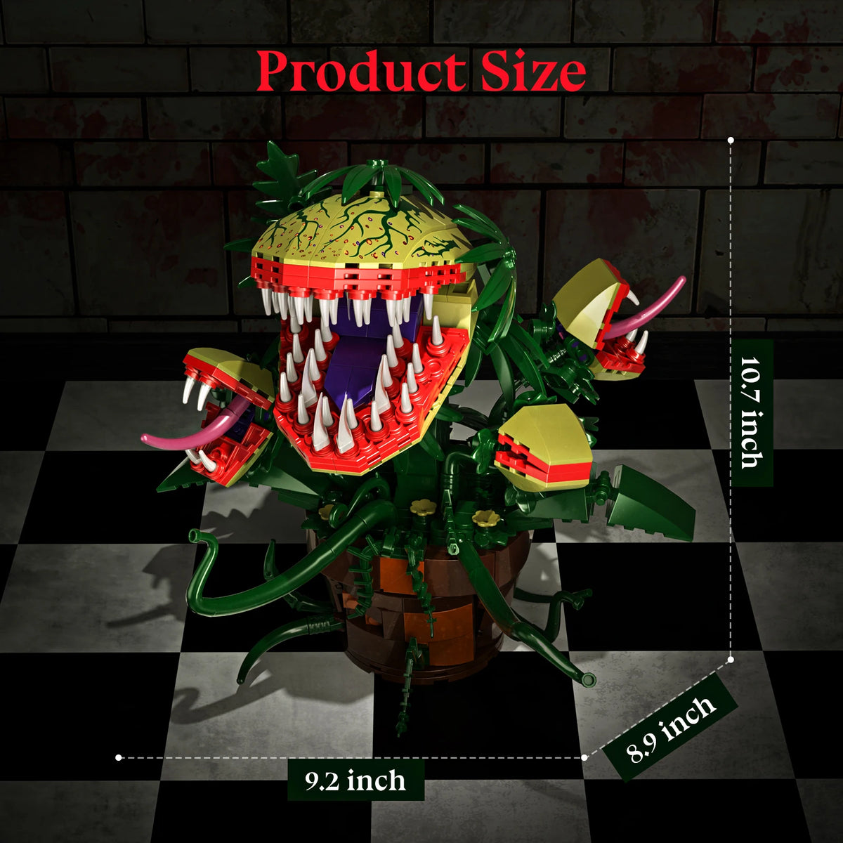 Piranha Plant and Audrey II Building Blocks Set