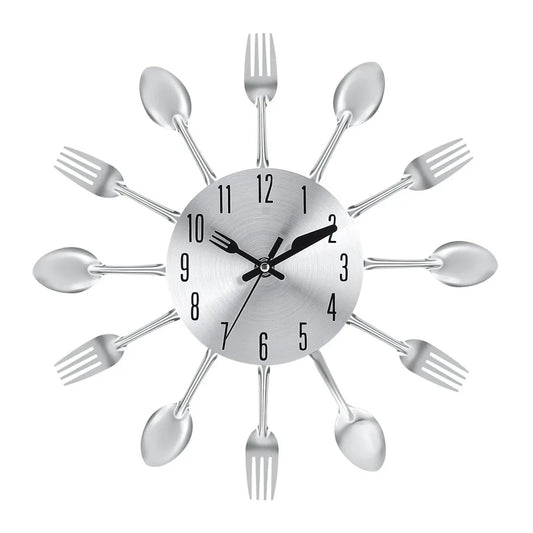 Modern Creative Cutlery Kitchen Wall Clock