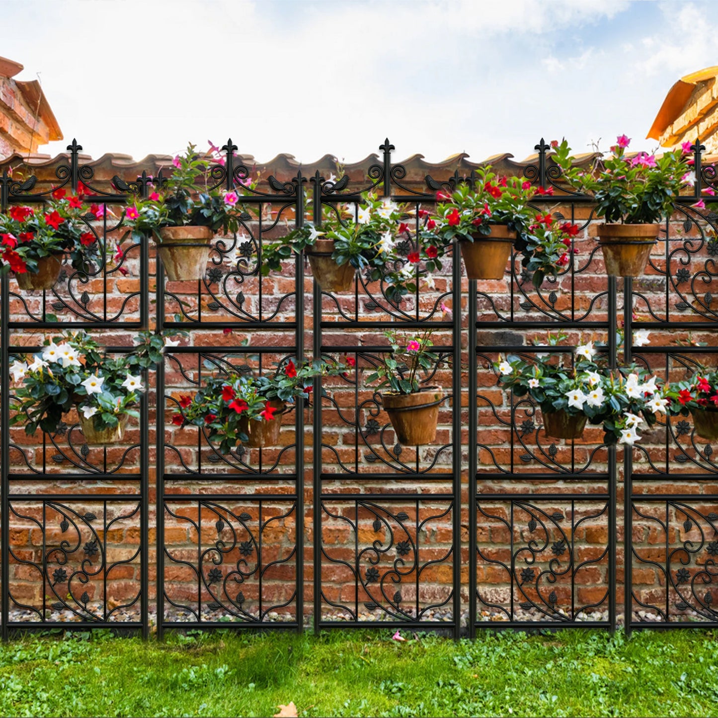 Decorative Outdoor Metal Garden Trellis Panel
