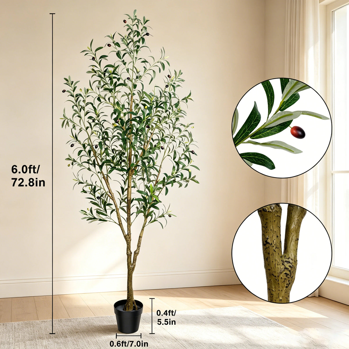 Olitree Artificial Olive Tree for Home Decor