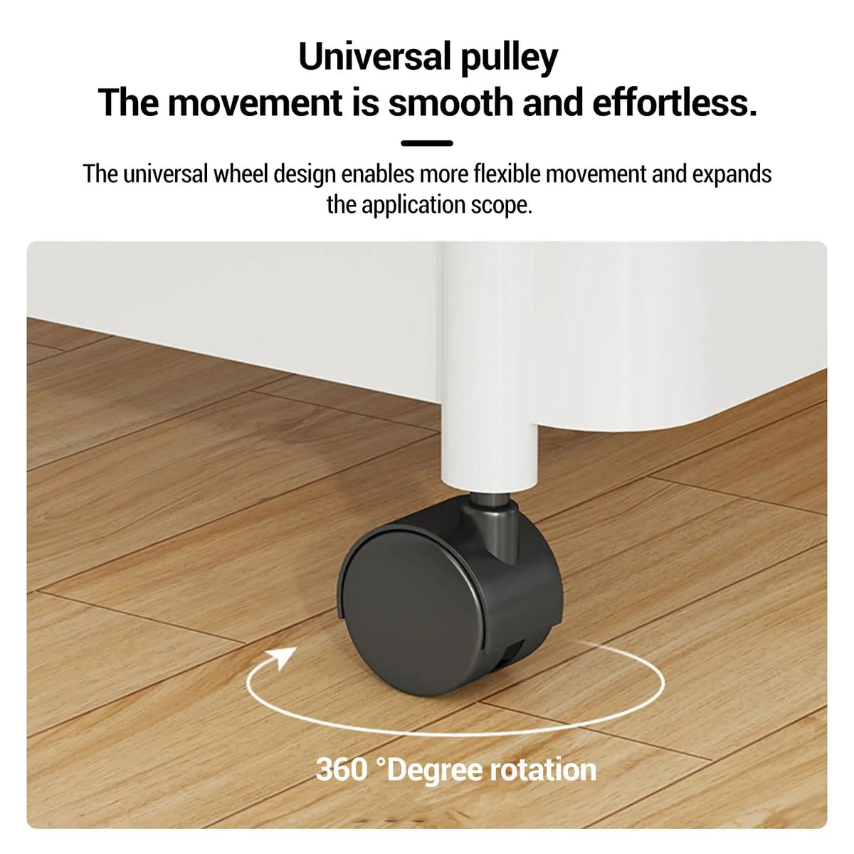 5-Tier Rolling Plastic Utility Storage Cart