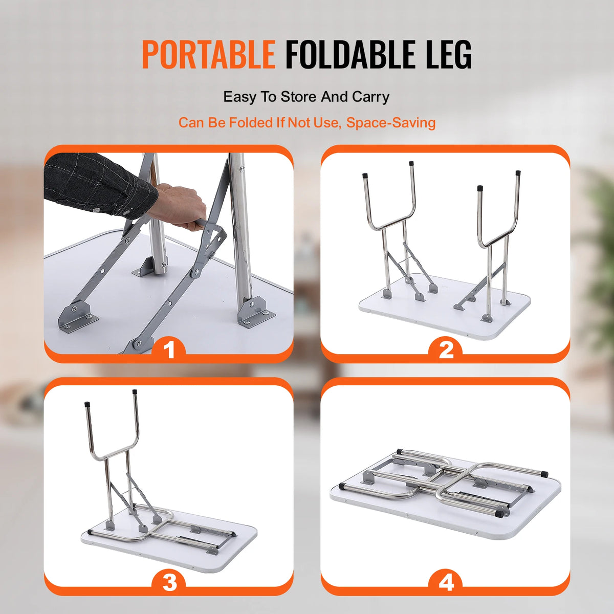 Foldable Stainless Steel Pet Grooming Table With Clamp