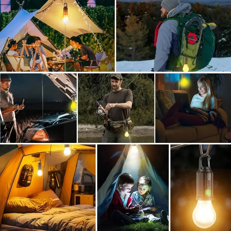 Portable Outdoor Solar Rechargeable LED Camping Lantern