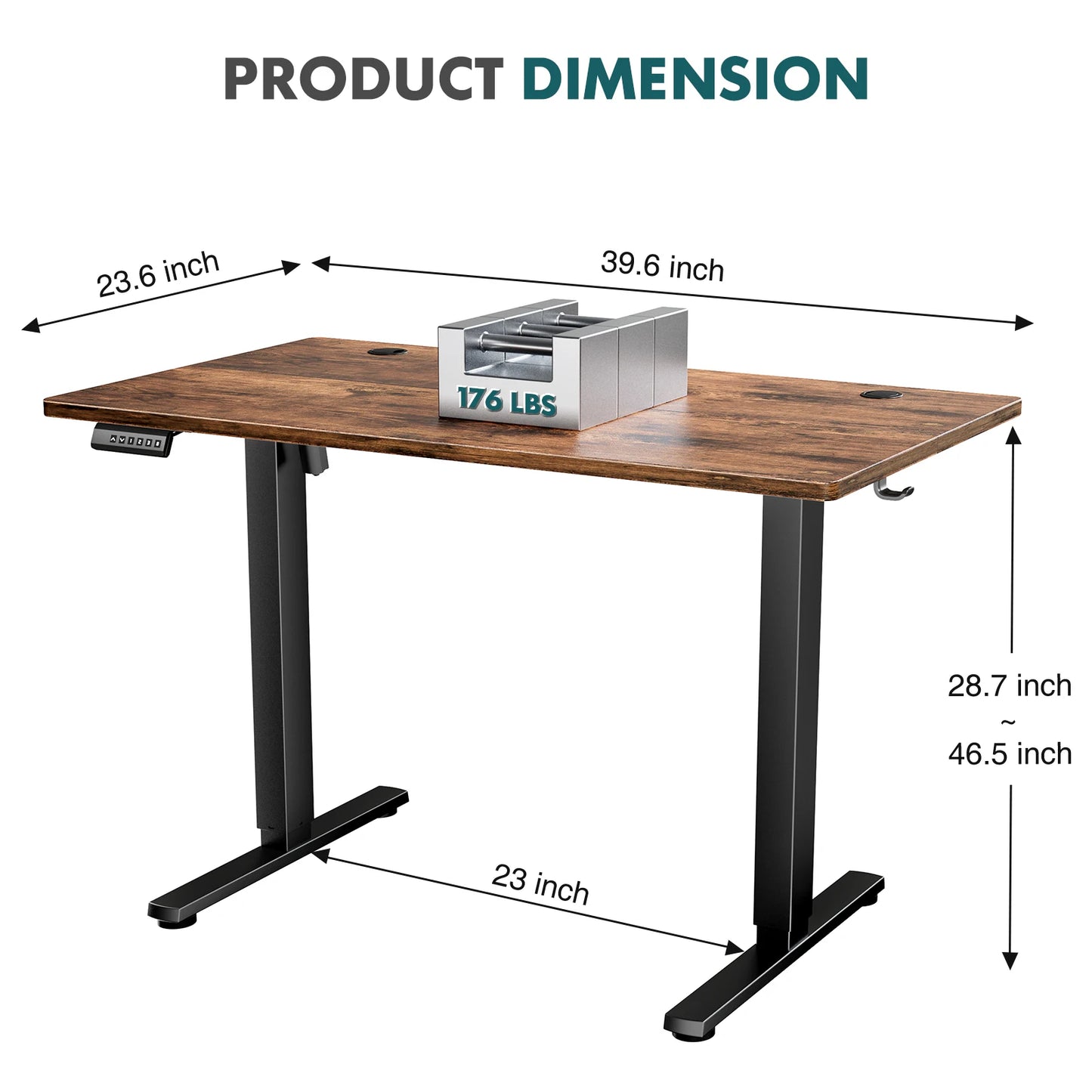 Jhk Electric Standing Desk Height Adjustable Office Table