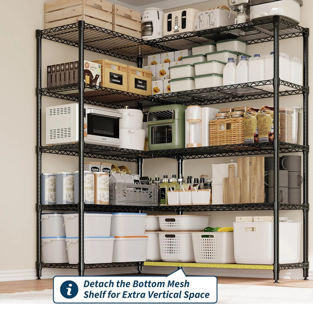 TWISTER CK Adjustable Metal Storage Shelving Unit