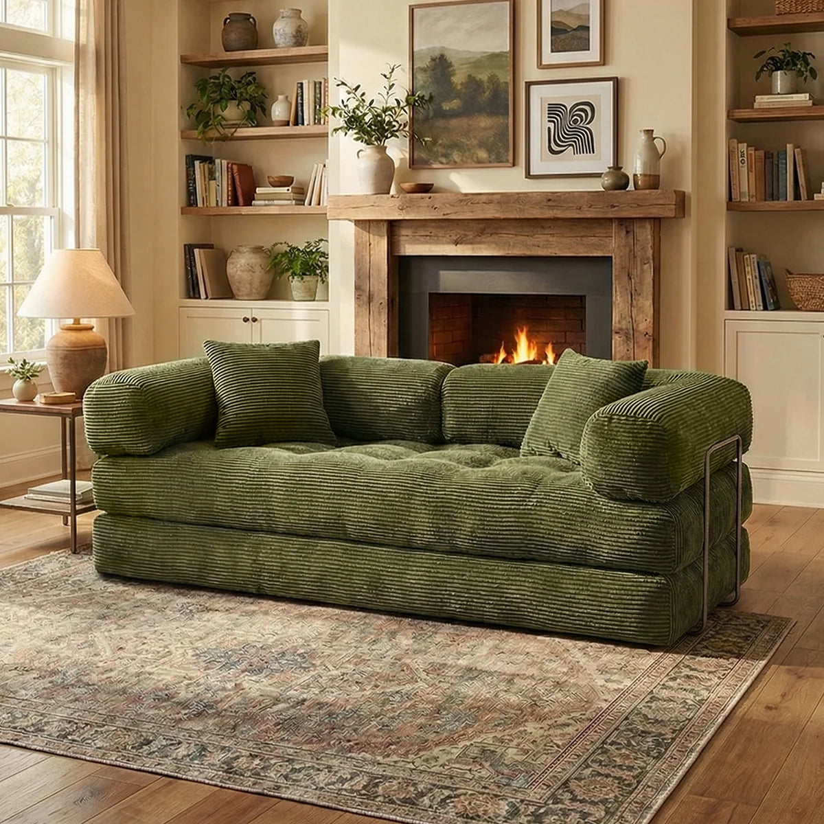 YQzyphyna Futon Sofa Bed 4 In 1 Convertible Couch
